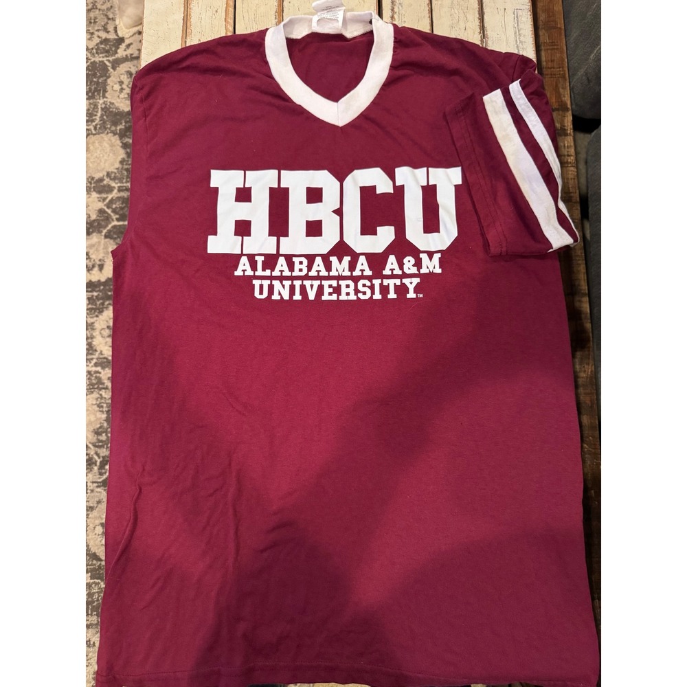 Augusta Sportswear Alabama A&M University HBCU V-Neck Tee Maroon Large